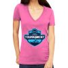 Tultex 214 - Ladies' Slim Fit Fine Jersey V-Neck Thumbnail