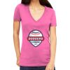 Tultex 214 - Ladies' Slim Fit Fine Jersey V-Neck Thumbnail