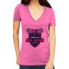 Tultex 214 - Ladies' Slim Fit Fine Jersey V-Neck Thumbnail
