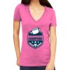 Tultex 214 - Ladies' Slim Fit Fine Jersey V-Neck Thumbnail