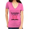 Tultex 214 - Ladies' Slim Fit Fine Jersey V-Neck Thumbnail