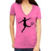 Tultex 214 - Ladies' Slim Fit Fine Jersey V-Neck Thumbnail