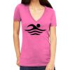 Tultex 214 - Ladies' Slim Fit Fine Jersey V-Neck Thumbnail