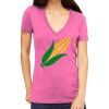 Tultex 214 - Ladies' Slim Fit Fine Jersey V-Neck Thumbnail
