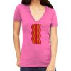 Tultex 214 - Ladies' Slim Fit Fine Jersey V-Neck Thumbnail