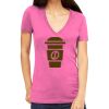 Tultex 214 - Ladies' Slim Fit Fine Jersey V-Neck Thumbnail