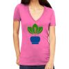 Tultex 214 - Ladies' Slim Fit Fine Jersey V-Neck Thumbnail