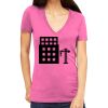Tultex 214 - Ladies' Slim Fit Fine Jersey V-Neck Thumbnail